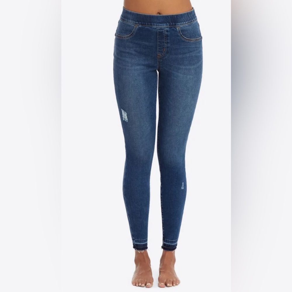 SPANX Distressed Skinny Jeans